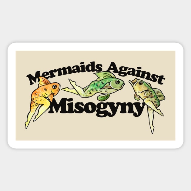 Mermaids against Misogyny Sticker by bubbsnugg